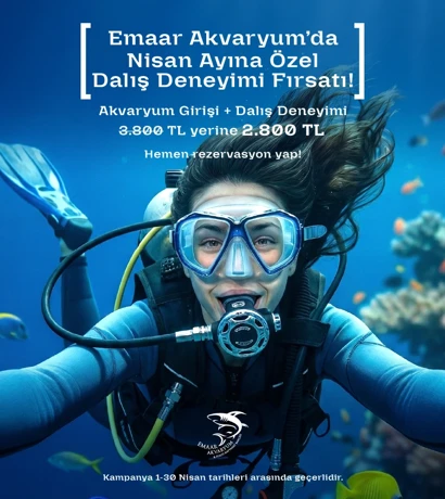 nisan dalış kampanyası emaar akvaryum