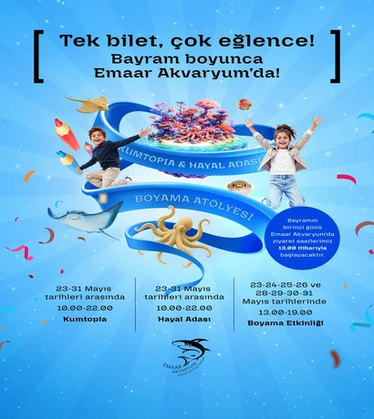 Emaar Akvaryum bayram etkinlikleri