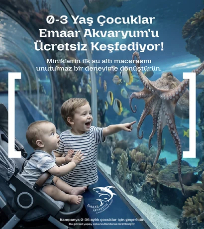 emaar akvaryum 0-3 yaş ücretsiz kampanya